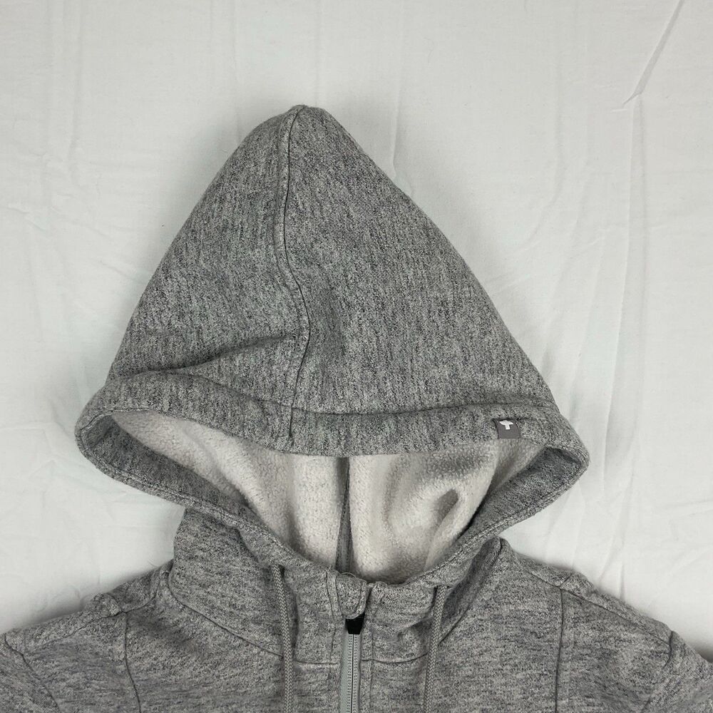 Figs Fleece Zip Hoodie‎ Gray Small Full Zip Sweatshirt Nursing Uniform Cozy Warm - Picture 4 of 8
